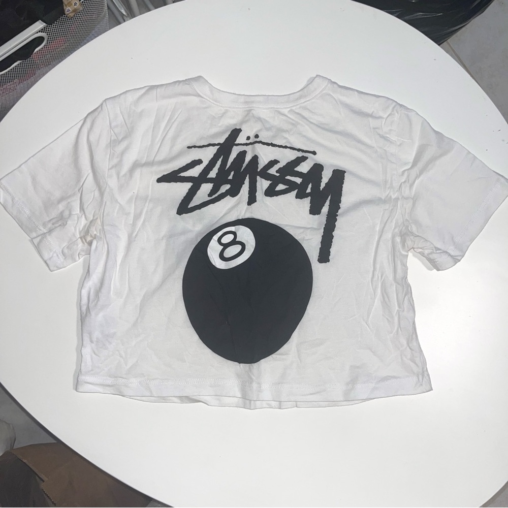 Rare Stussy 8 Ball Classic Cropped T-shirt